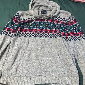 American Eagle Outfitters Gray Knit Sweater